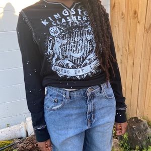 edgy black sleeve shirt (◣◢)┌∩┐